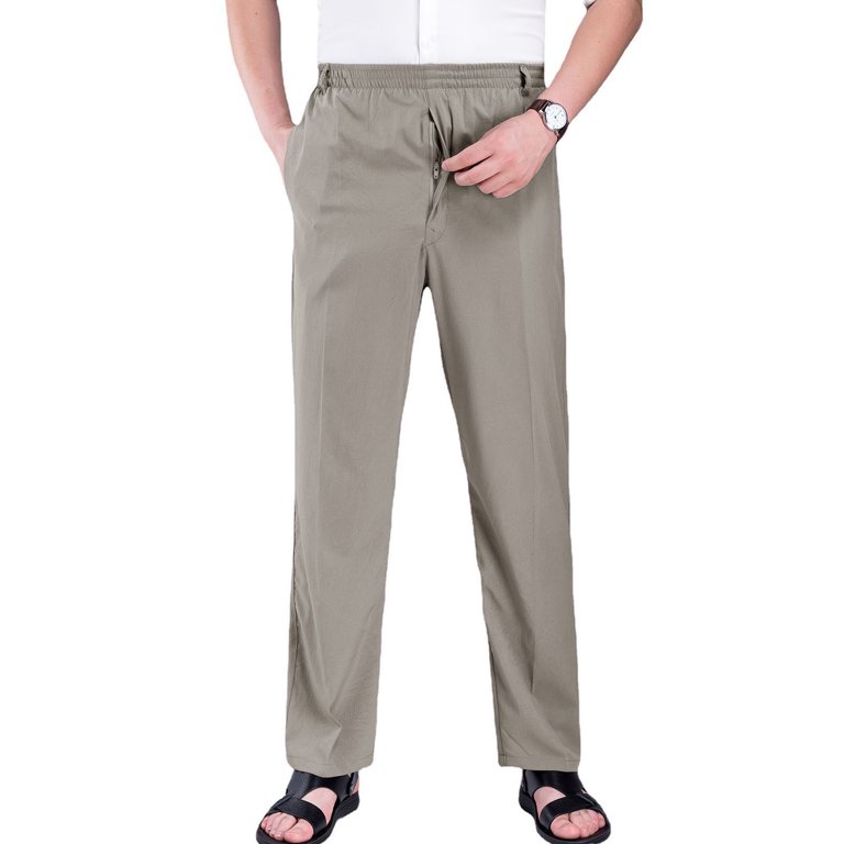 パンツ NTRUL BASIC TROUSERS GRAY 3 s-l400.jpg