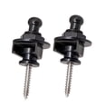 thumbnail image 4 of 2 piezas de clavijas de extremo de botón de correa de guitarra antideslizantes de metal de cabeza redonda Kit de accesorios para instrumentos, 4 of 10