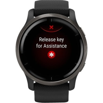 GARMIN Venu¬Æ 2 Smartwatch, Slate Bezel with Black Case & Silicone