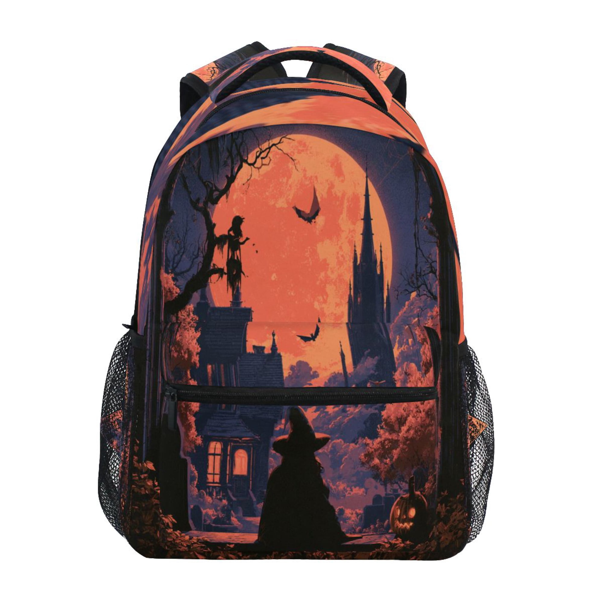 Backpack 16x11.4x6.9 Inches Fashion Backpack Shopping Travel Outing Backpack Purple Castle Glow
