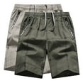 thumbnail image 3 of LSLJS Shorts d'Été Décontractés Imprimés Amples et Polyvalents Capris en Coton Pantalon à Jambe Droite Shorts pour Hommes, 3 of 3