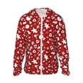 thumbnail image 1 of Fotbe Red Christmas Cheer. Chaqueta con Protección Solar UPF 50+ para Hombre y Mujer, Camisa con Capucha y Bolsillos-Small, 1 of 7