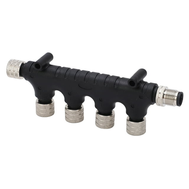 For NMEA 2000 T Connector, 5 Pin Easy Operation Backbone Cable Tees Terminators IP67 Waterproof Durable For Marine