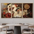thumbnail image 3 of wall26 - World MAPE Made from Spices - Framed Canvas Art Wall Art - 16"x24"x3 NATURAL, 3 of 5