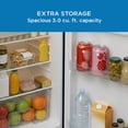 thumbnail image 6 of Avanti Retro Series Compact Refrigerator, Mini-Fridge, 3.0 cu. ft., in Black (RMRS31X1B-IS), 6 of 19