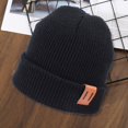thumbnail image 4 of YAOBAMM Warm Children Cap Winter Hat Children Adult Thick Knitted Elastic Windproof Cozy Cold Resistant Solid Color Beanie, 4 of 7