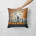 thumbnail image 2 of Papel Picado Skeletons Spooky Halloween Fabric Decorative Pillow 18 in x 18 in, 2 of 5