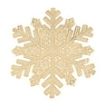 thumbnail image 2 of Ycandiee Snowflake Placemats, Christmas Placemats Decorations Snowflake Tablemats, Hollow Out Design Round Mats, Dining Table Setting Kitchen Table Mats for Christmas, 2 of 3