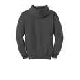 thumbnail image 3 of Port & Company PC90HT Mens Essential Fleece Pullover Hooded Sweatshirt, Charcoal - 3XL Tall, 3 of 3