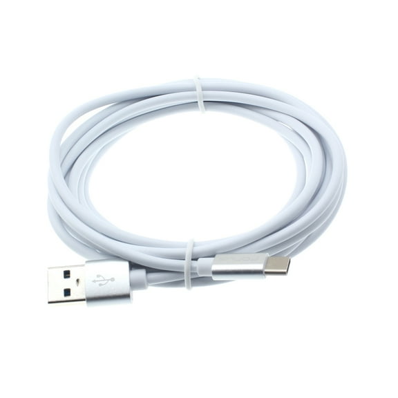 Compatible With G7 G8 ThinQ - White 10ft Long Type-C Cable Rapid Charger Sync USB Wire Y8D for LG G8 ThinQ, G7 ThinQ