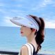 thumbnail image 4 of Sombreros de visera con ventilador Viseras de protección solar de área grande para mujeres y niños Sombrero de visera de ventilador recargable USB ajustable Blanco, 4 of 10