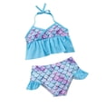 thumbnail image 2 of LSLJS Bikini Maillot de Bain Fille 2 Pcs avec Short Ensemble de Bain Plage Sport, 2 of 9