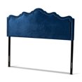 thumbnail image 1 of Baxton Studio Nadeen Contemporary Velvet Queen Headboard in Royal Blue, 1 of 6