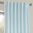 thumbnail image 4 of Half Price Drapes Aquarius Blue Heritage Plush Velvet Room Darkening Curtains (1 Panel), 50W X 120L, 4 of 6