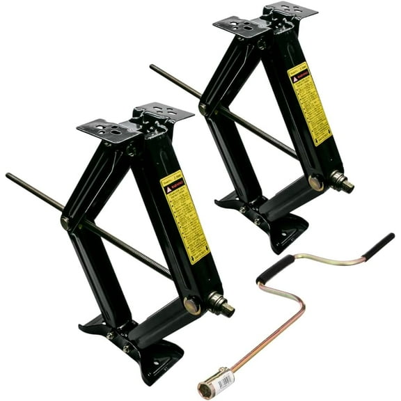 Cobra-Tek J-5000 & J-2500 Stabilizer Jacks – Set of 2 Heavy Duty RV Jack Stands for Camper, Trailer, Travel Trailer | RV Jacks & Stabilizers, Scissor Jacks for RV