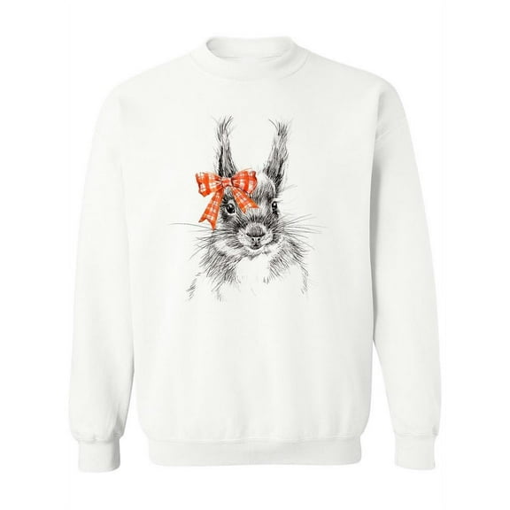 Cute Squirrel Pencil Sketch. Sweatshirt Women -Image by Shutterstock, Female x-Large