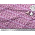 thumbnail image 2 of Soimoi Poly Georgette Fabric Plaid Check Print Sewing Fabric Yard 52 Inch Wide, 2 of 3