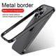 thumbnail image 2 of Funda de teléfono de Metal de aluminio con marco de silicona híbrido para iPhone 15, 14, 13, 12 Pro Max, mejor parachoques térmico, 2 of 5