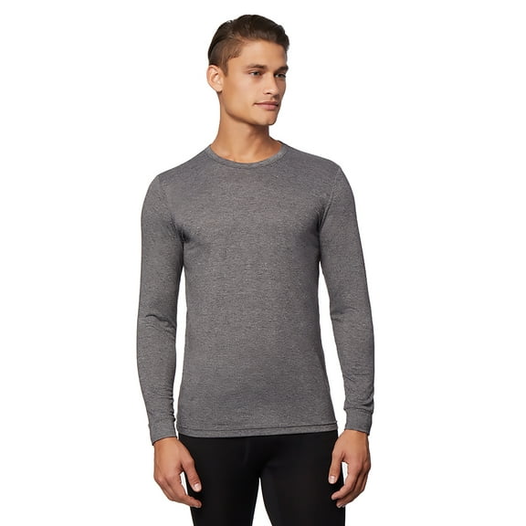 32 Degrees Men's Lightweight Baselayer Crew Top - Charcoal Heather - XX-Large