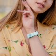 thumbnail image 4 of Correa Con Grabado Floral Compatible Con Apple Watch Band De 38 Mm, 40 Mm, 41 Mm, 42 Mm, 44 Mm, 45 Mm, 46 Mm, 49 Mm, Correa De Silicona Brillante Con Diseño De Flores Silvestres Para Iwatch Band Serie, 4 of 5