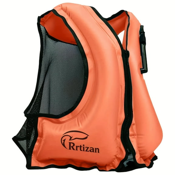 Rrtizan Swim Vest For Adults, Buoyancy Aid Swim Jackets - Portable Inflatable Snorkel Vest For Swimming, Snorkeling, Kayaking, Paddle Boating And Other Low Impact Water Sports Safety