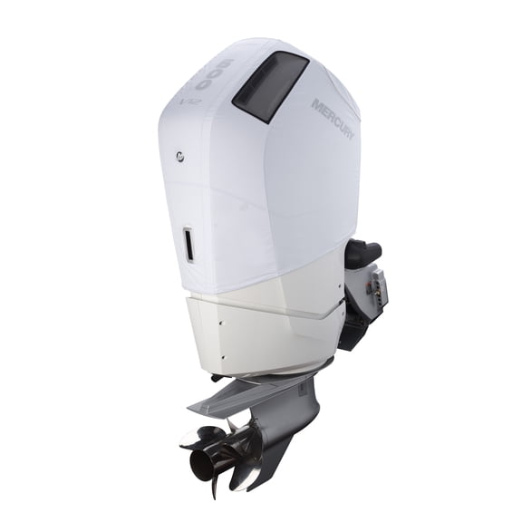 Mercury 8M0228529 7.6L V12 600hp Outboard Vented Splash Cover, White