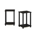 thumbnail image 6 of Furinno Simplistic Toolless Assembly Set of 2 Side Table, Black 2-Tier End Table, Open Shelf Night Stand, Bedside Table for Living Room, Bedroom, Home Office, Black Espresso/Black, 6 of 7