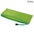thumbnail image 3 of Uxcell A6 Document Pocket Storage Pouch Waterproof Zipper File Bags, Green 10 Pack, 3 of 6