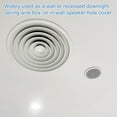 thumbnail image 7 of Uxcell 5Pcs 210mm/8.3" Diameter Metal Ceiling Hole Cover Plate, Downlight Hole Trim Wall Mount Decorative Cap Access Panel for 6.3-7.9inch Round Ceiling and Wall Openings, Matte White, 7 of 7
