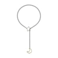 thumbnail image 5 of Stylish Star Moon Adjustable Necklace Fashion Accessory for Women Heart Love Rings Punk Rock Cuban Lariat Designs, 5 of 8
