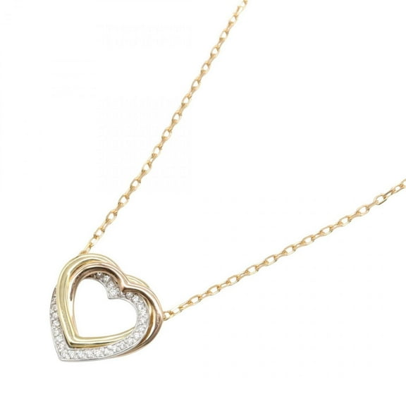 Pre-Owned Cartier Trinity Heart Diamond Necklace, available in 18K yellow gold, white... (Good)
