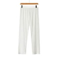 thumbnail image 4 of Miluxas Mens Mesh See Through Pants Pajamas Bottoms Sheer Lounge Pants Summer Cool White 12(XL), 4 of 7