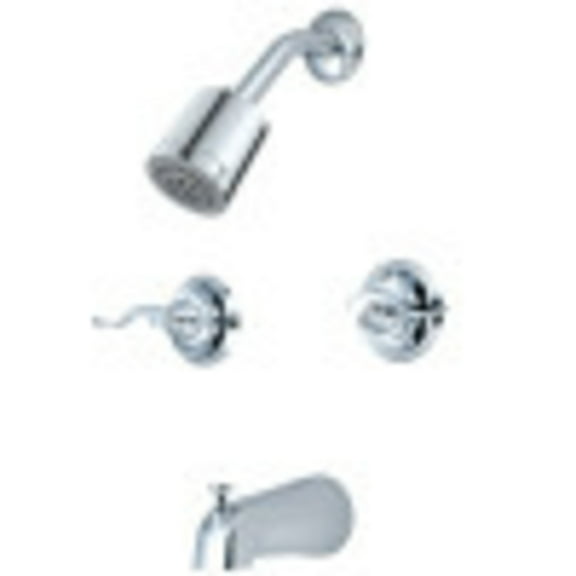 Kingston Brass KB8241NFL NuWave French Tub and Shower Faucet, Polished Chrome