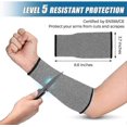 thumbnail image 2 of 2 Pairs Cut Resistant Sleeve Arm Protection Sleeves Level 5 Protection Safety Protective Sleeves For Men Women, 2 of 5