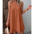 thumbnail image 4 of Swimsuit Cover Up for Women Crochet Hollow Out Summer Dresses for Women Orange XXL, 4 of 9