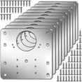 thumbnail image 1 of 10 piezas Kit de placa de reparación de bisagra de armario Placa de montaje de bisagra de puerta de armario de cocina con orificios Fijación plana (xiatian) ZCS, 1 of 5