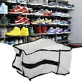 thumbnail image 2 of Portable Big Shoes Organizer Storage Bags Long Shoe Home Dustproof Cover Grey, 2 of 9