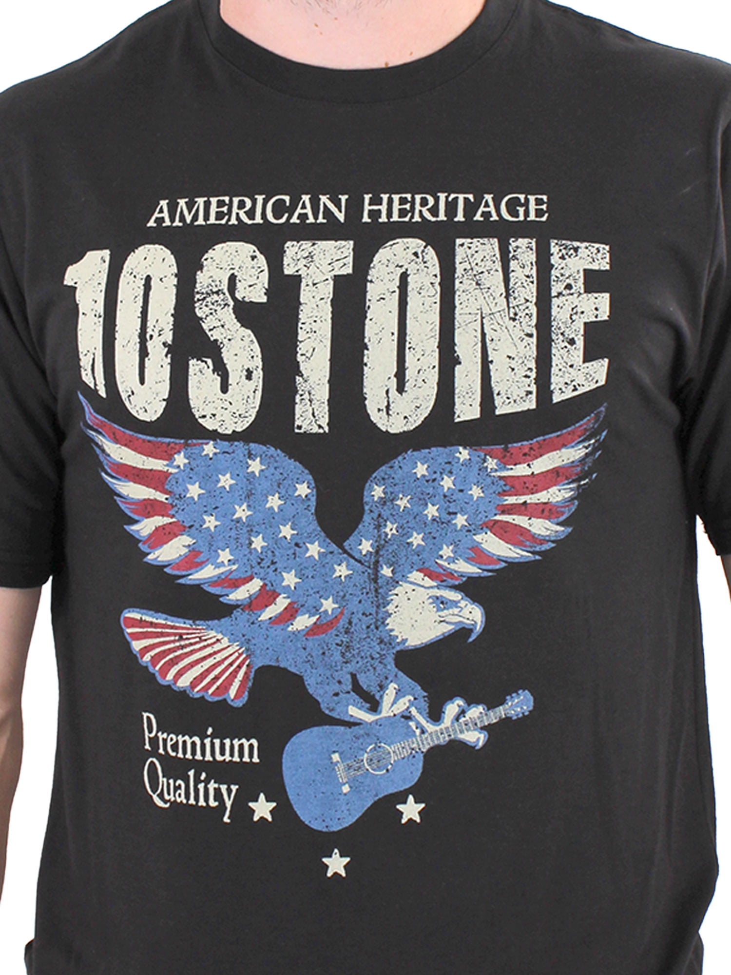 10Stone Anthem Short Sleeve Graphic Tee, Black, S-3XL