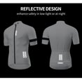 thumbnail image 5 of WOSAWE - Maillot de ciclismo para hombre, manga corta, camisetas para ciclismo de montaña, transpirables, reflectantes, ligeras, ropa deportiva, 5 of 5