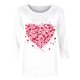 thumbnail image 4 of RKSTN Women's Valentines T Shirts Oversized Crewneck Valentine's Day Graphic Printed 3/4 Length Sleeve Shirt Tops Womens Casual Round Neck Loose Comfy Loves Heart Print Three Quarter Sleeve Shirts, 4 of 6