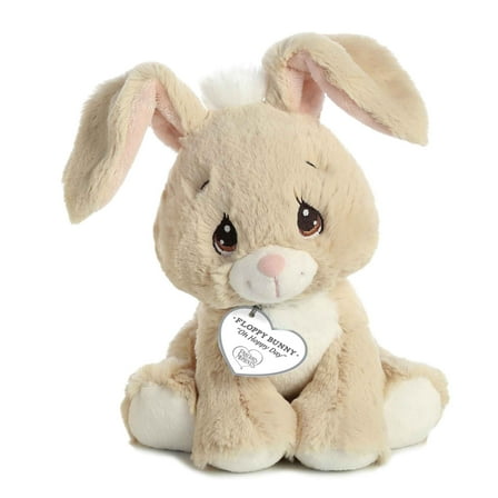Aurora - Small Brown Precious Moments - 8.5" Floppy Bunny - Inspirational Stuffed Animal