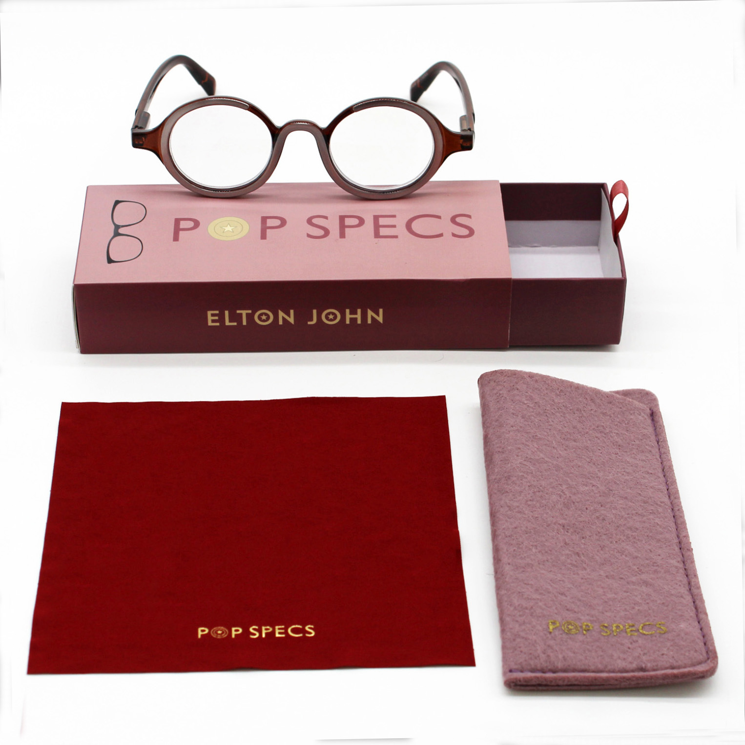 Elton John Eyewear Pop Spec Collection Classic Single Readers +3.00