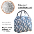 thumbnail image 3 of Bolsa térmica para el almuerzo para mujer, bolsa térmica reutilizable para el almuerzo, para el trabajo, la oficina, viajes, picnic, llama rosa, 3 of 5