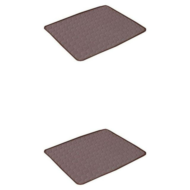 Billuyoard Almohadilla para perros Alfombrilla para gatos Suministros para mascotas Cojín para cachorros Superficie lisa Sin rebabas Interior Café SG, 100*70 cm 2piezas