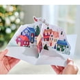 thumbnail image 3 of American Greetings Pop Up Christmas Card, Festive Village (Brightest Wishes), 3 of 7