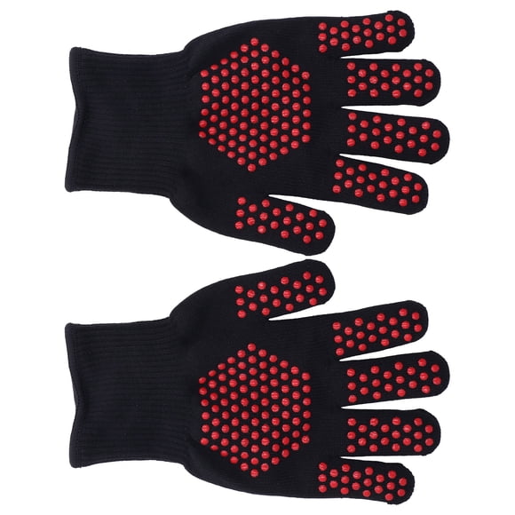 Guantes resistentes al calor,Guantes resistentes al calor Mitones para barbacoa de 25 cm Mitones resistentes al calor Diseño exquisito