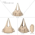 thumbnail image 3 of Angel Kiss for Women Large capacity Vegan Leather wallet and Handbags Crossbody Purses Multi pocket shoulder bag, 3 of 5