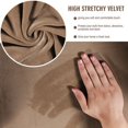 thumbnail image 4 of JIAN YA NA Stretch Velvet Sofa Covers Couch Covers Sofa Slipcovers(Light Brown, Sofa Cover), 4 of 8
