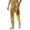 Gold, variant on JLFKNG Mens Performance Trousers Simple Solid Color Sparkly Tethered Pants Bright Straight Leg Suitable For Beach, Dates