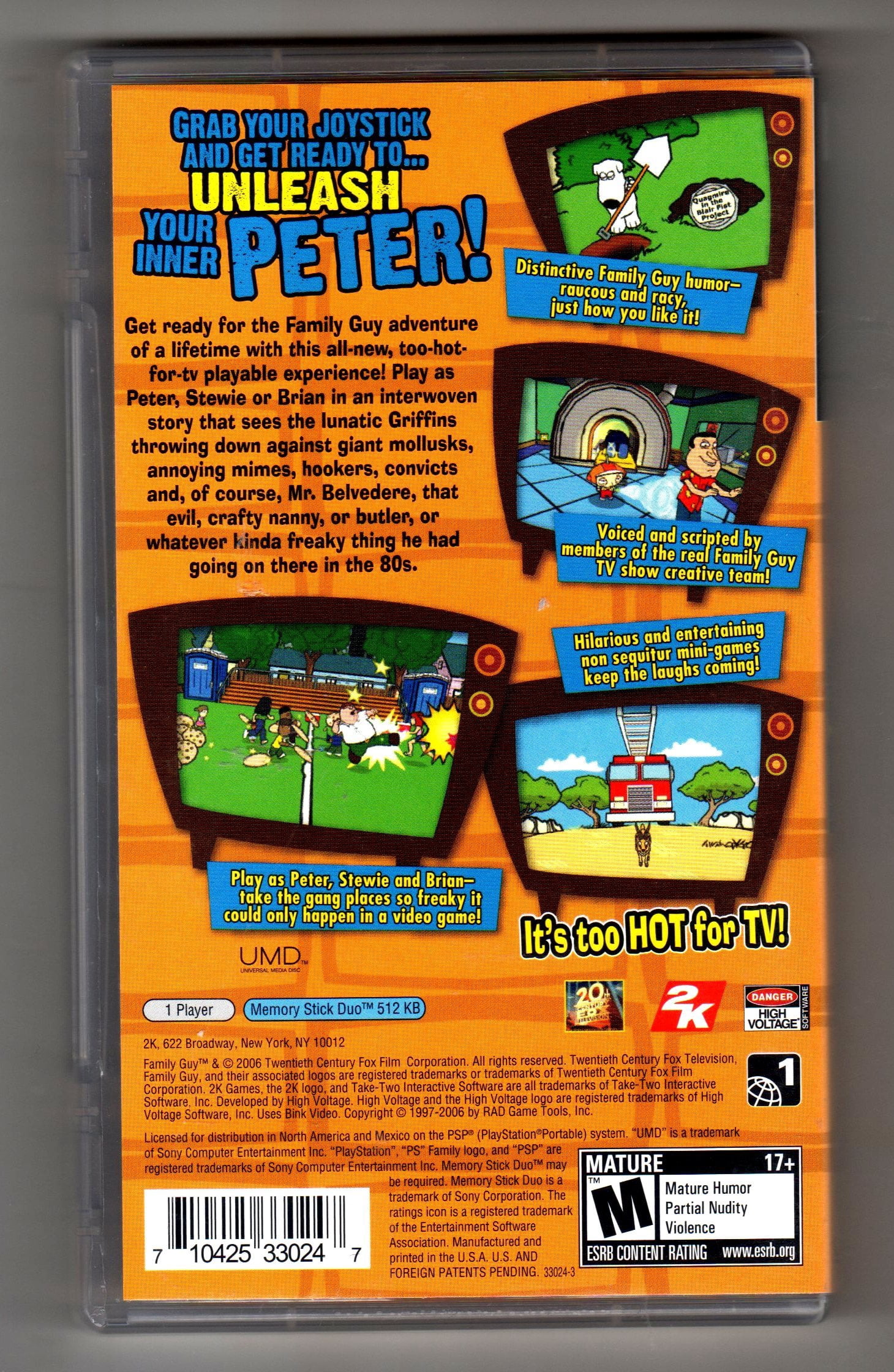 Family Guy Video Game - PlayStation Portable